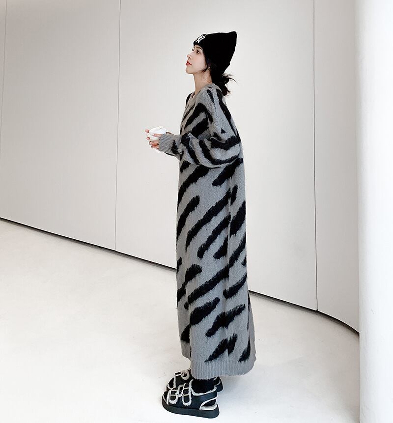 【dress】ロングニットワンピース　M18580