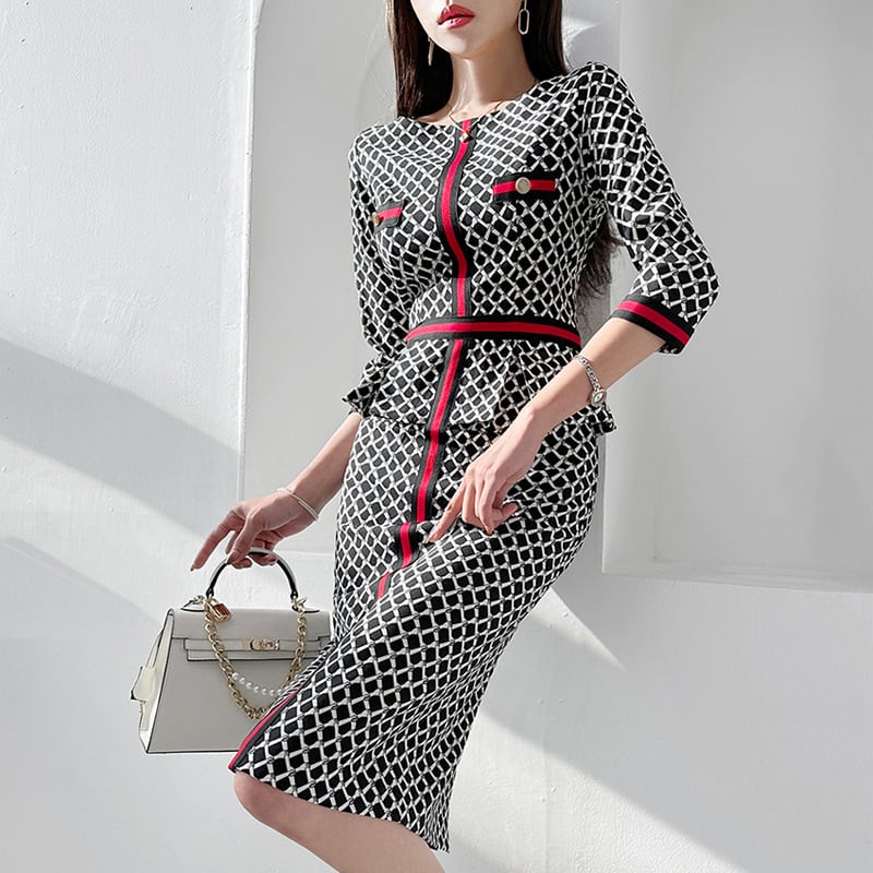 【dress】プリントワンピース　M24908