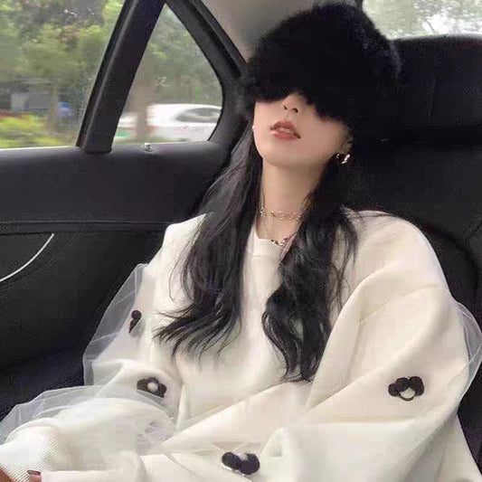 【tops】デザイン長袖パーカーG22932