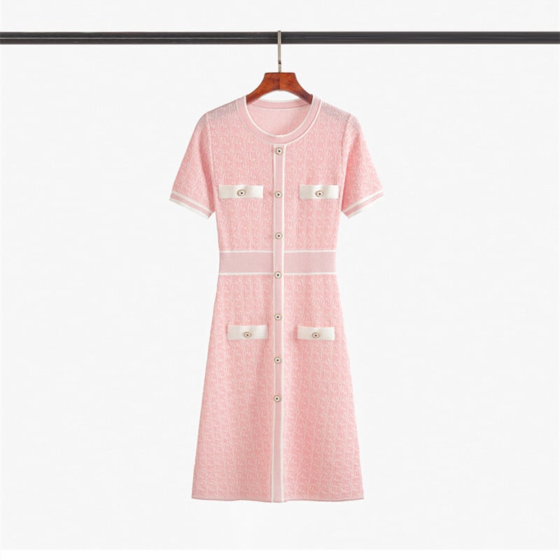 【dress】薄手ニットワンピース　M29746
