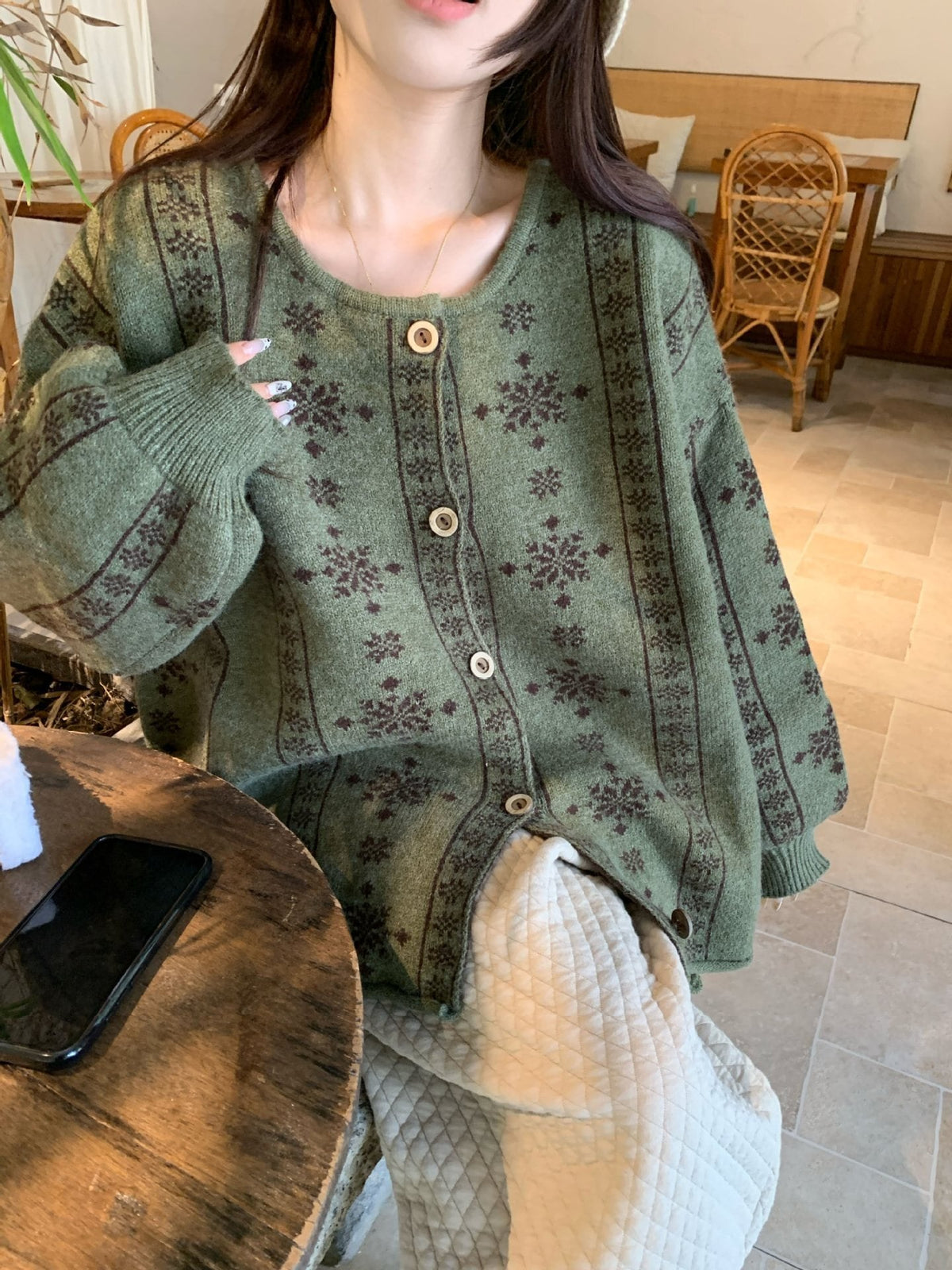 【outer】ニットカーデ　M27986