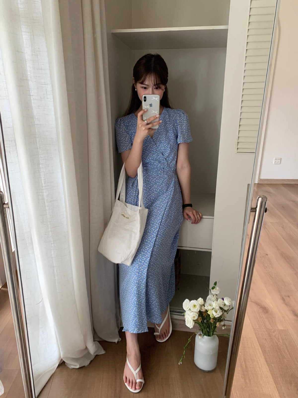 【dress】花柄ワンピース　M24897