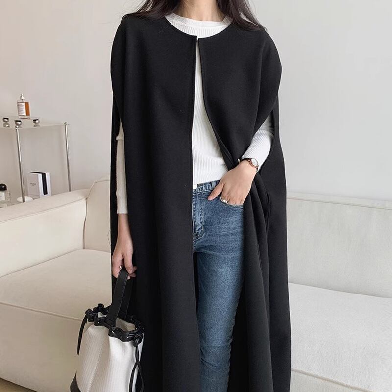 【outer】ロングケープコート　M19079