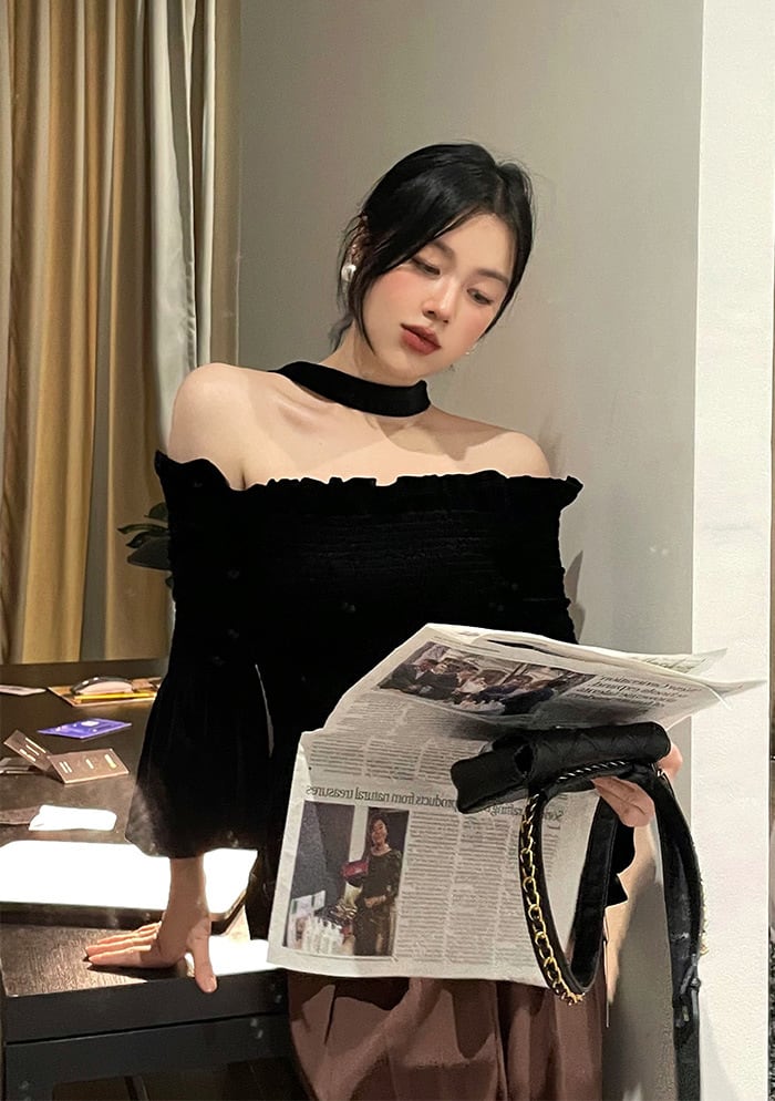 【tops】オフショルダーブラウスG20160