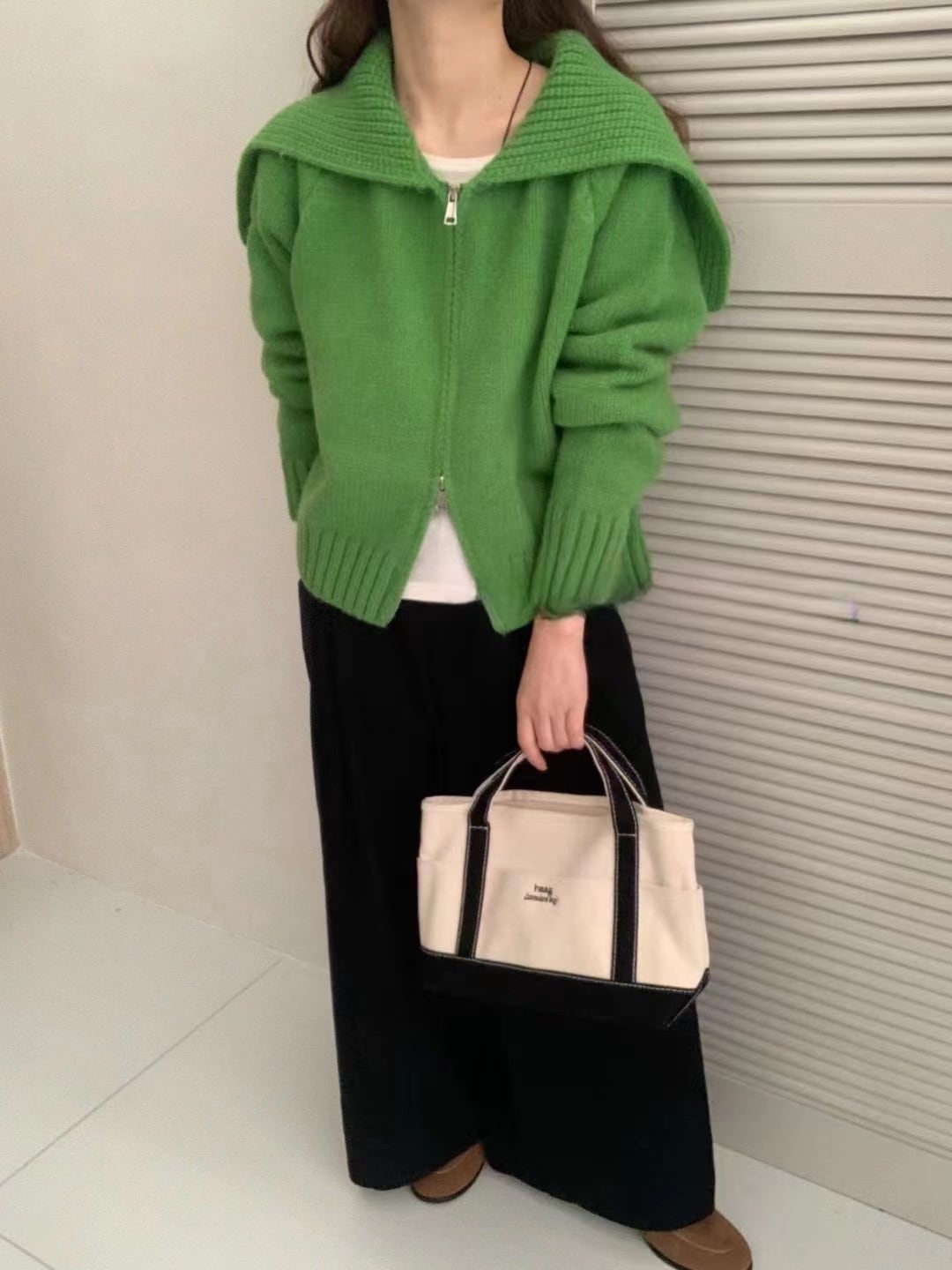 【outer】Wジップニットカーデ　M26400