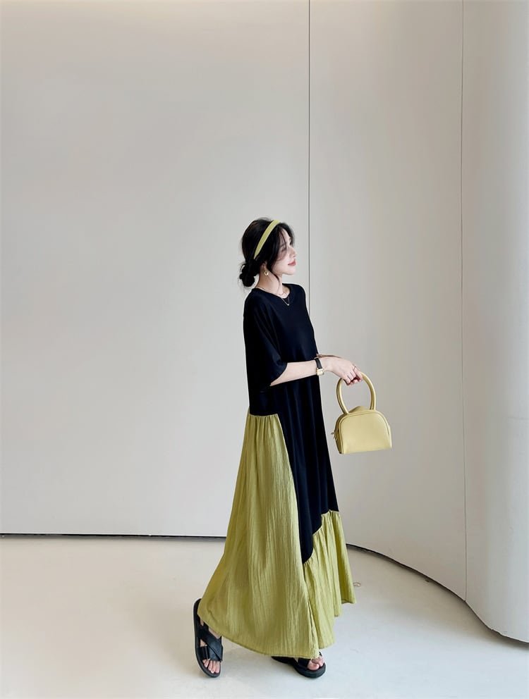【dress】切り替えワンピース　M25159