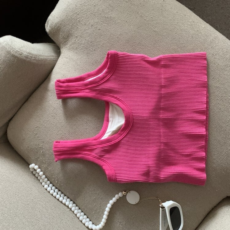 【tops】ニットキャミソール　M25468