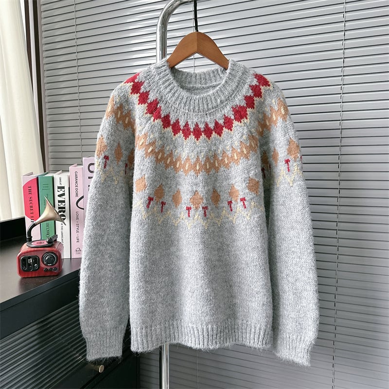 【tops】クルーネックニットセーター　M27911
