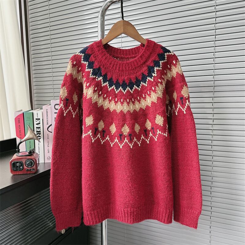 【tops】クルーネックニットセーター　M27911