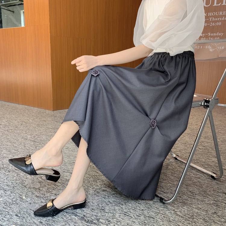 【bottoms】不規則ギャザースカートG20980