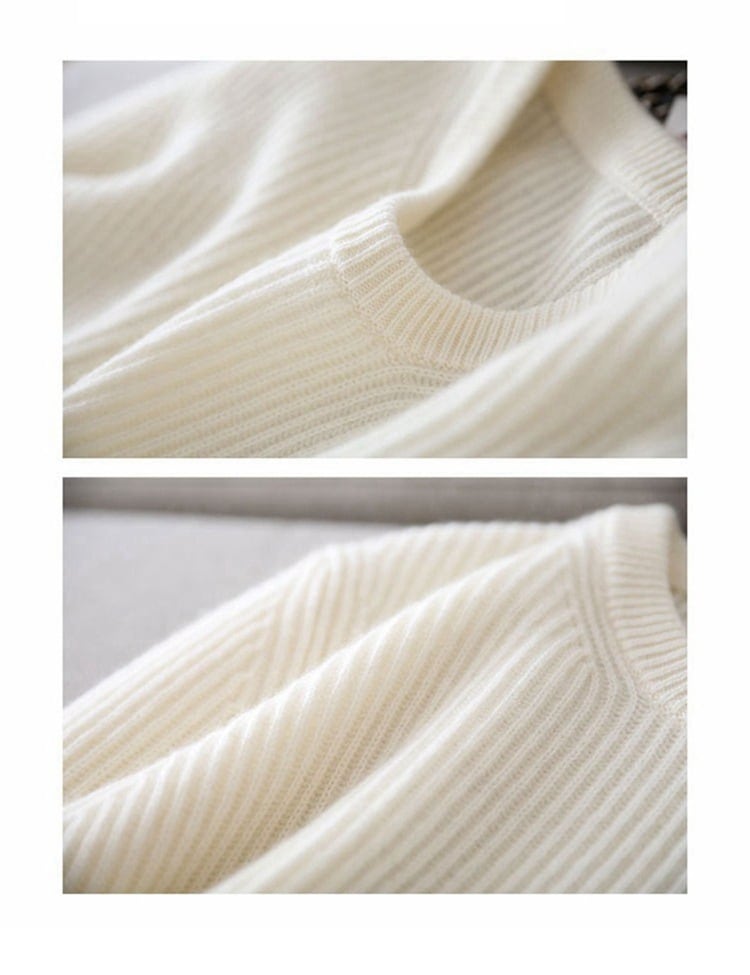 【tops】フリルニットセーター　M25419