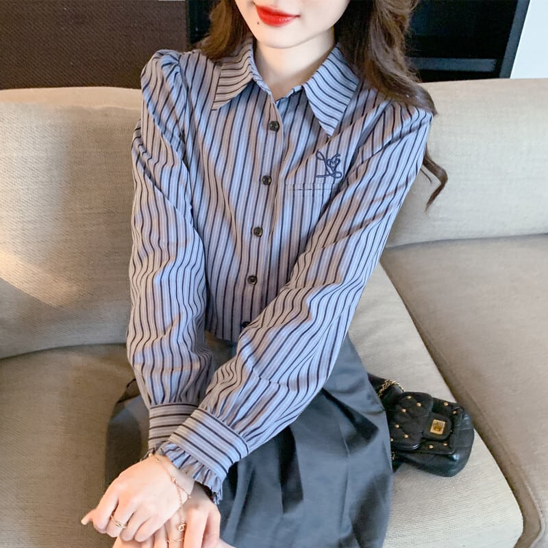 【tops】POLOネックシャツトップス　M25340