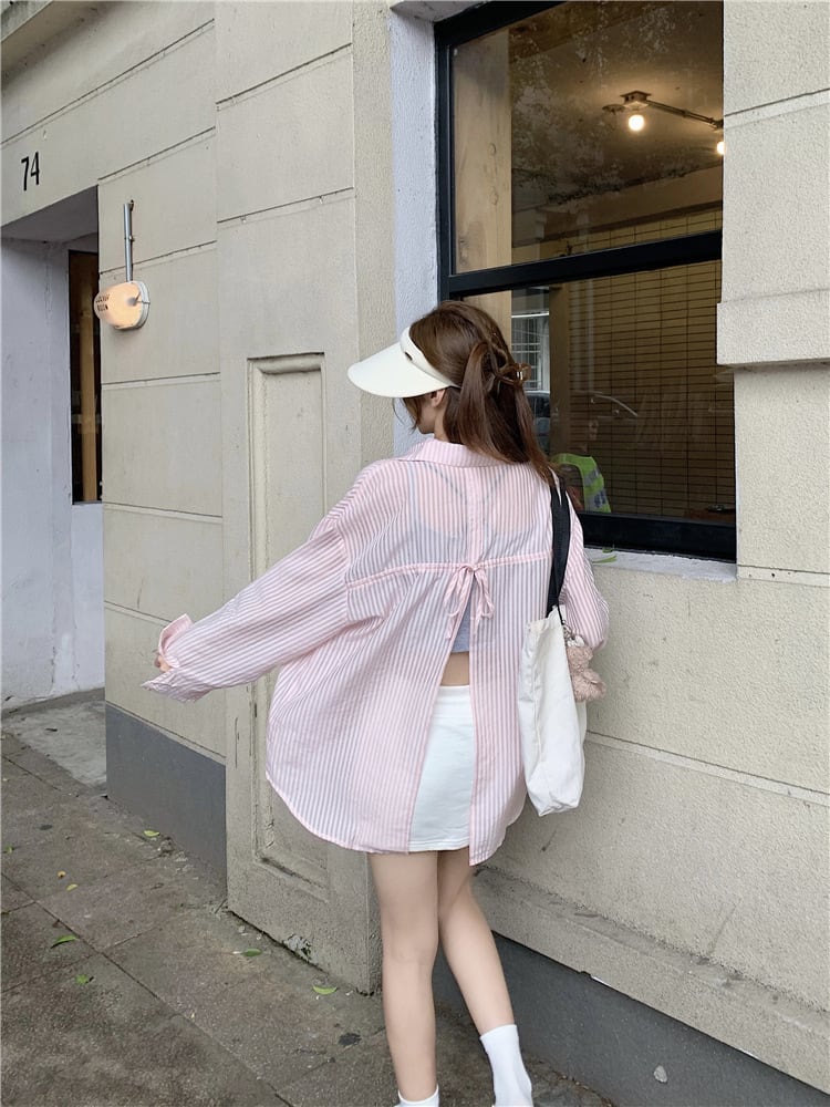 【tops】紫外線対策シャツ　M24234