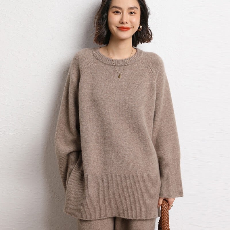 【tops】クルーネックニットセーター　M26244