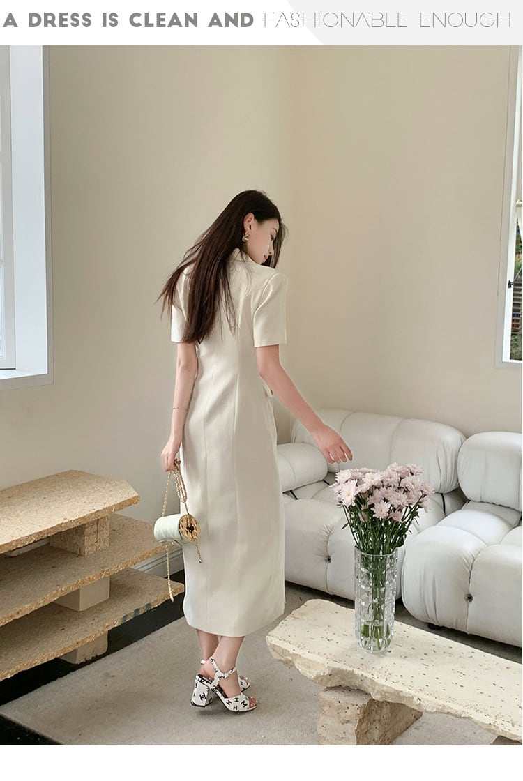 【dress】フラップポケットワンピース　M24071