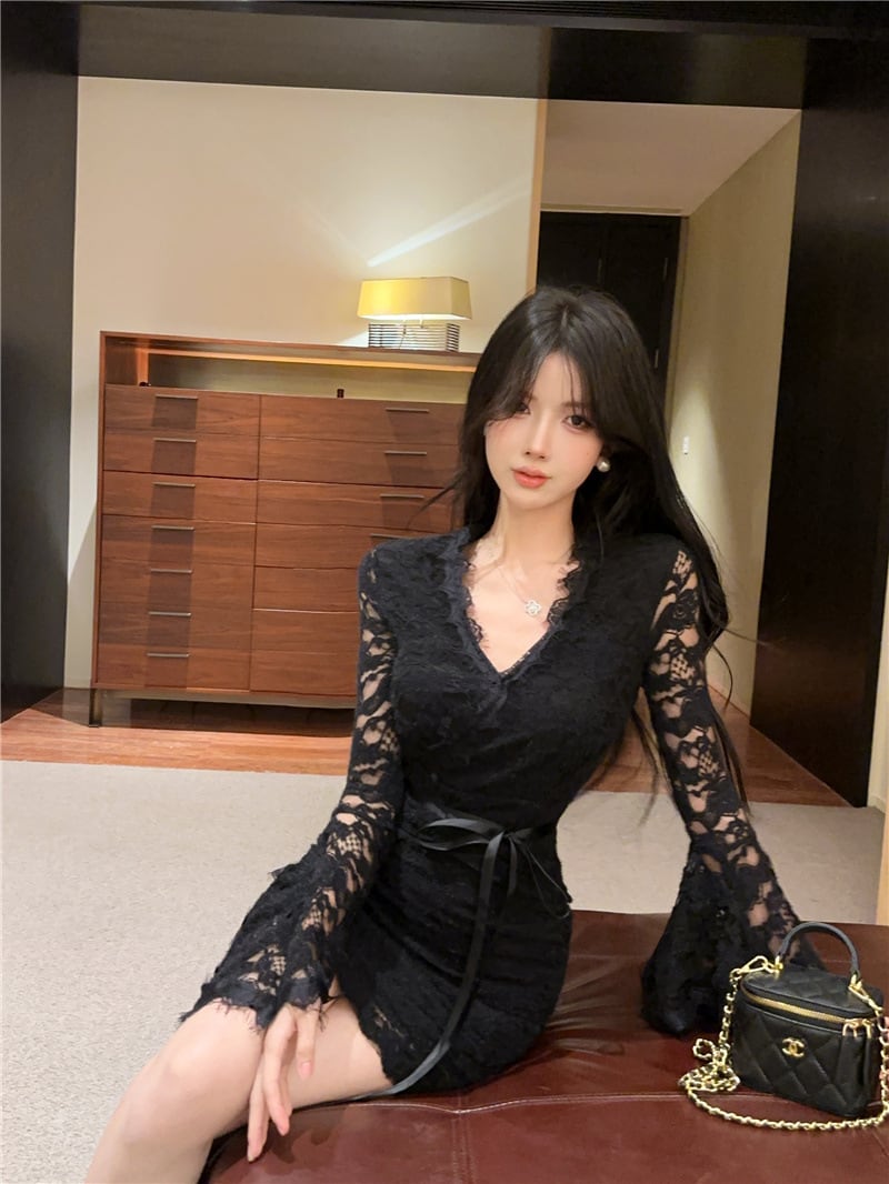 【dress】レースデートワンピース　M28164