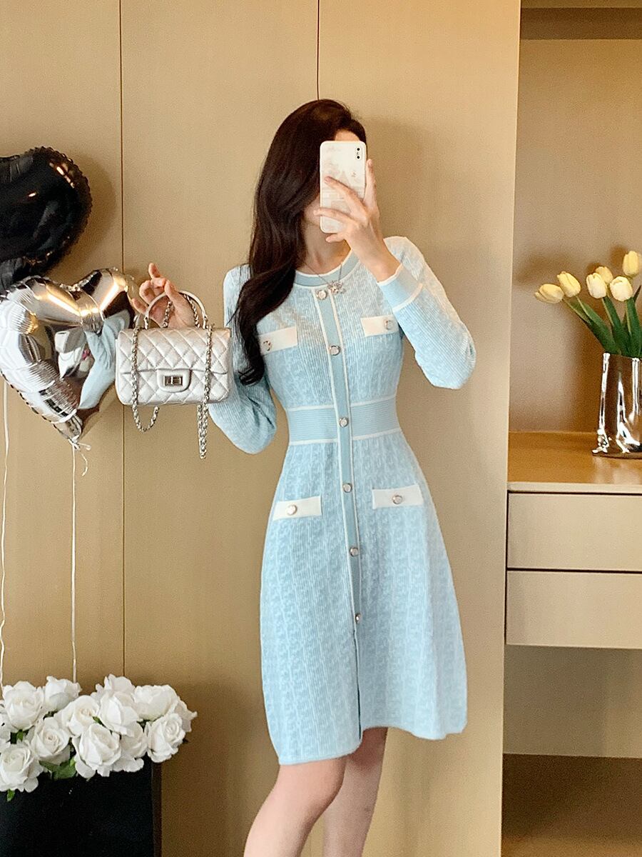 【dress】ニットワンピース　M28393