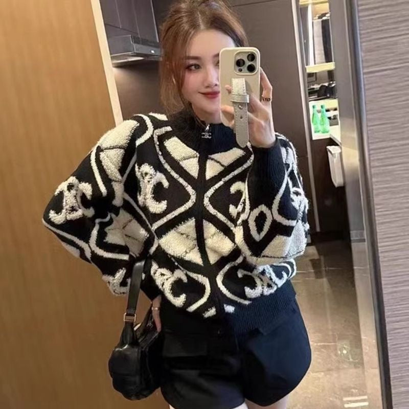 【outer】ゆったりニットカーディガンF8336