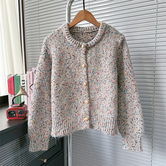 【outer】クルーネックニットカーデ　M27297