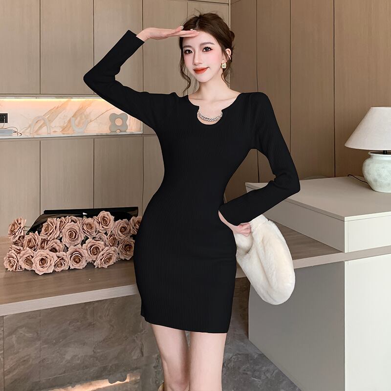 【dress】ニットワンピース　M19089