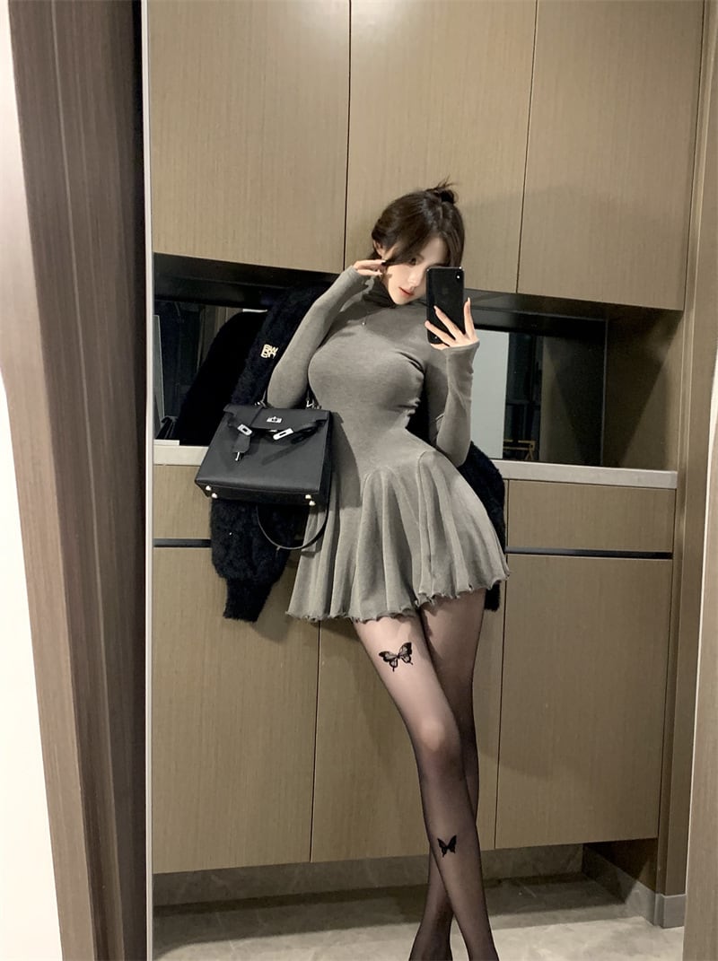 【dress】ハイネックワンピース　M27758