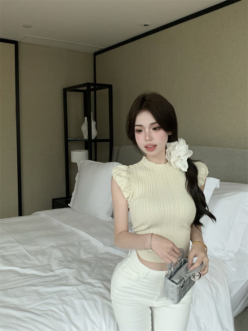 【tops】ノースリーブニットトップスG20270