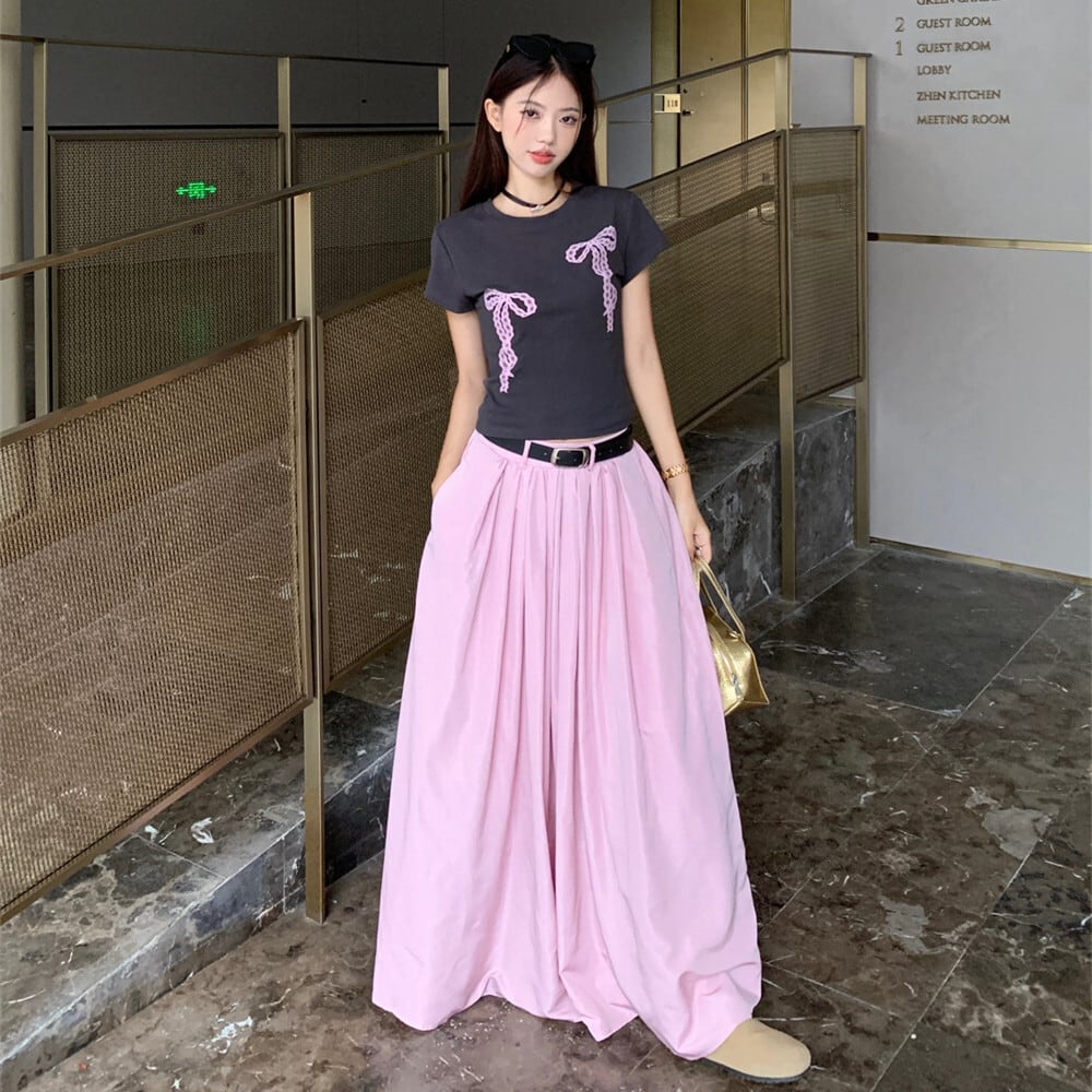 【set】Tシャツ×スカートセット　M24864