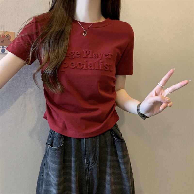 【tops】3色イレギュラー半袖ＴシャツF7290