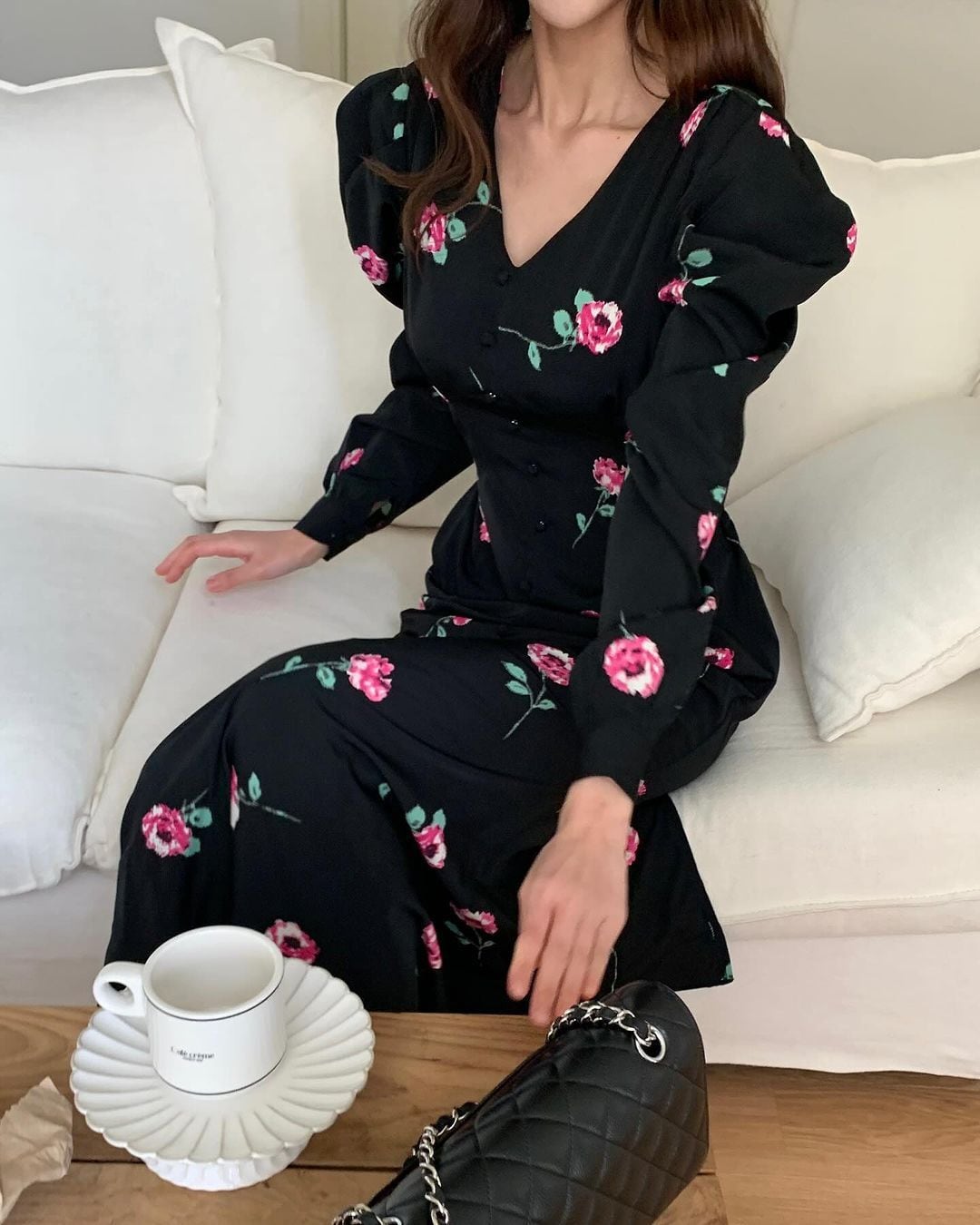【dress】Vネックワンピース　M27092