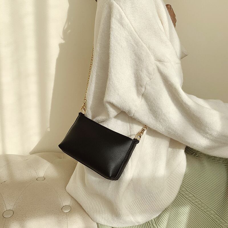 【小物】大活躍 高級感 ファッション定番無地肩掛け斜め掛けバッグ