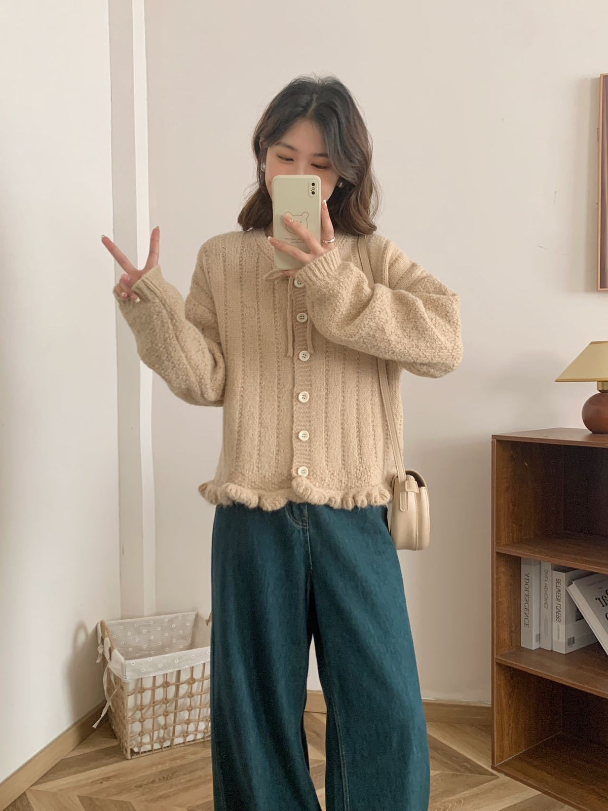 【outer】ニットカーデ　M26423