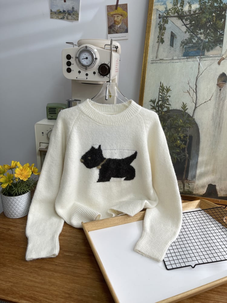 【tops】カートゥーンニットセーター　M26856