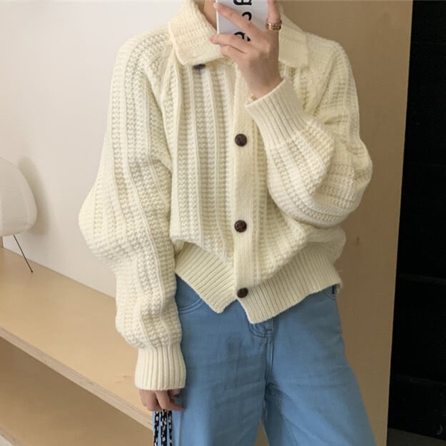 【outer】ニットカーデ　M27151