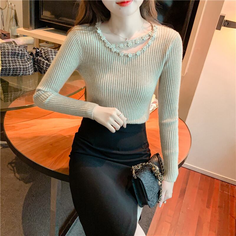 【tops】キラキラニットトップス　M19025