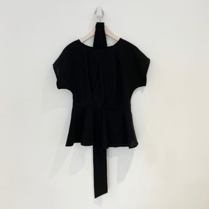 【tops】美人度アップラウンドネック半袖ファッションウェスト絞り無地ブラウスF0019