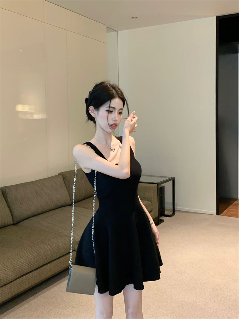 【dress】ノースリーブニットワンピース　M24696
