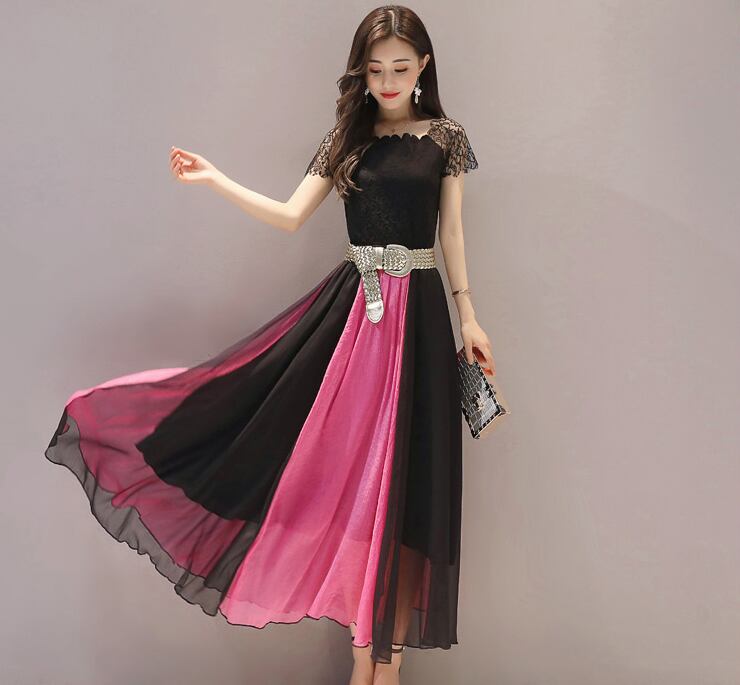 【dress】ファッション気質満点エレガントプリント体型カバー着痩せワンピース G0533