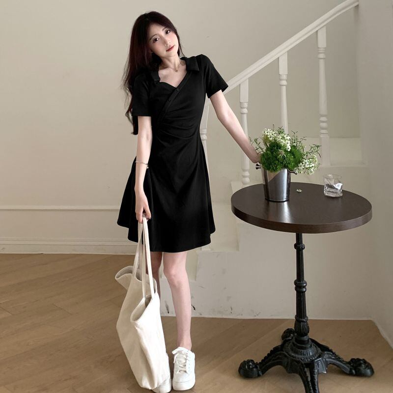 【dress】POLOネックワンピース G20433