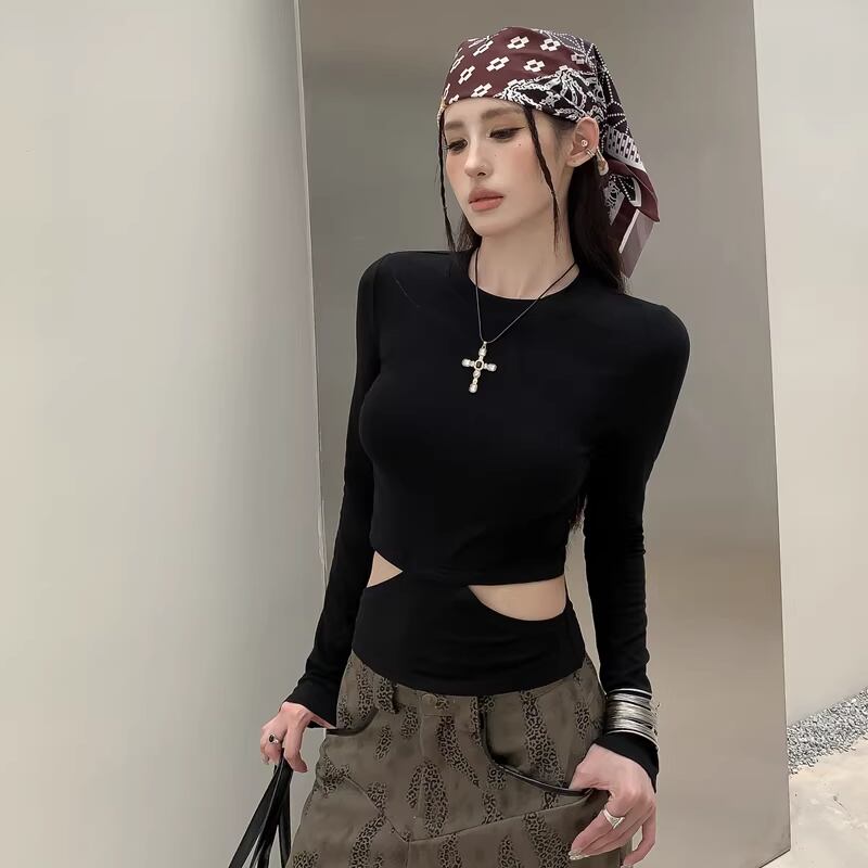 【tops】ウエストカットトップス Q8143