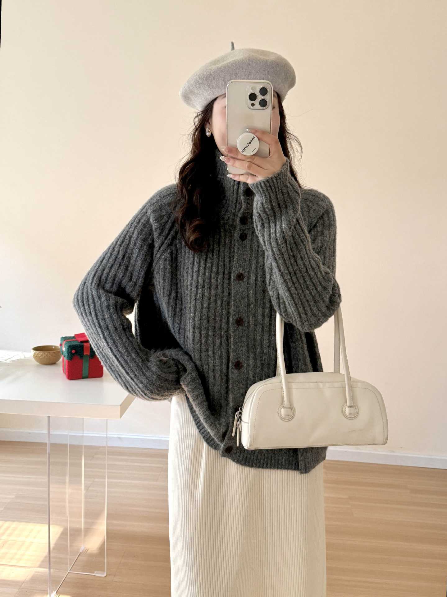 【outer】ニットカーデ　M29007