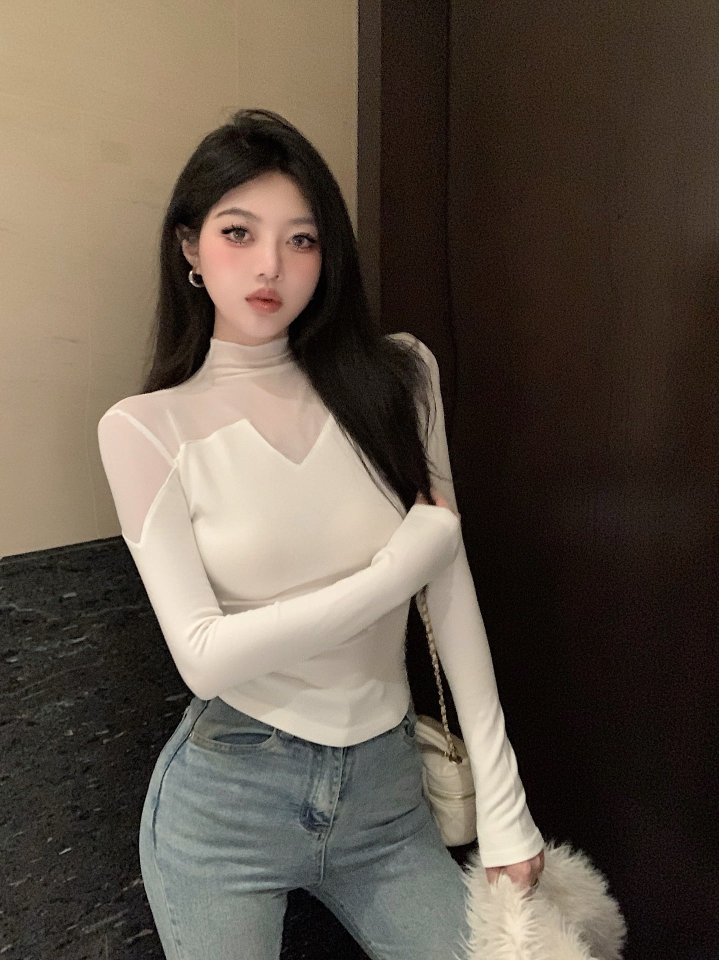【tops】チュールドッキングトップス　M27998