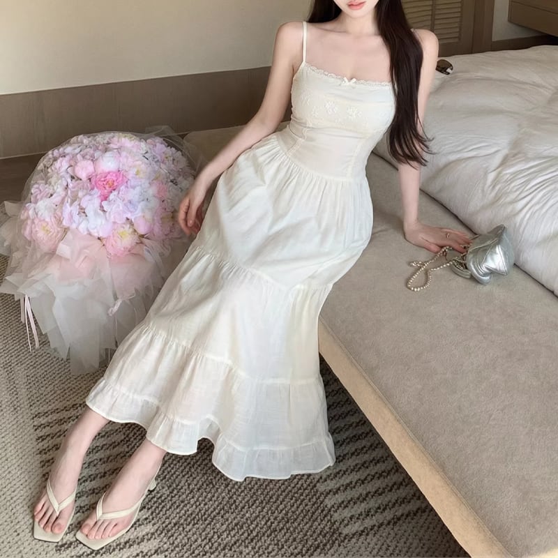 【dress】ロングキャミワンピース Q8250