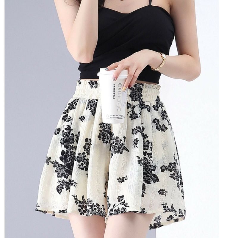 【bottoms】花柄ショートパンツG20496