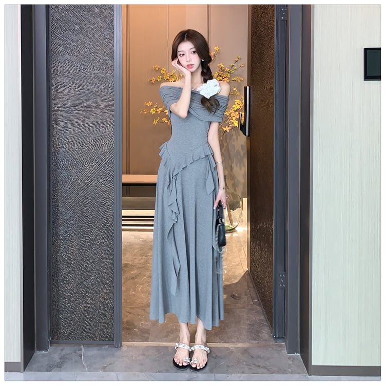 【set】不規則 イレギュラーTシャツ×スカートセット　M24767