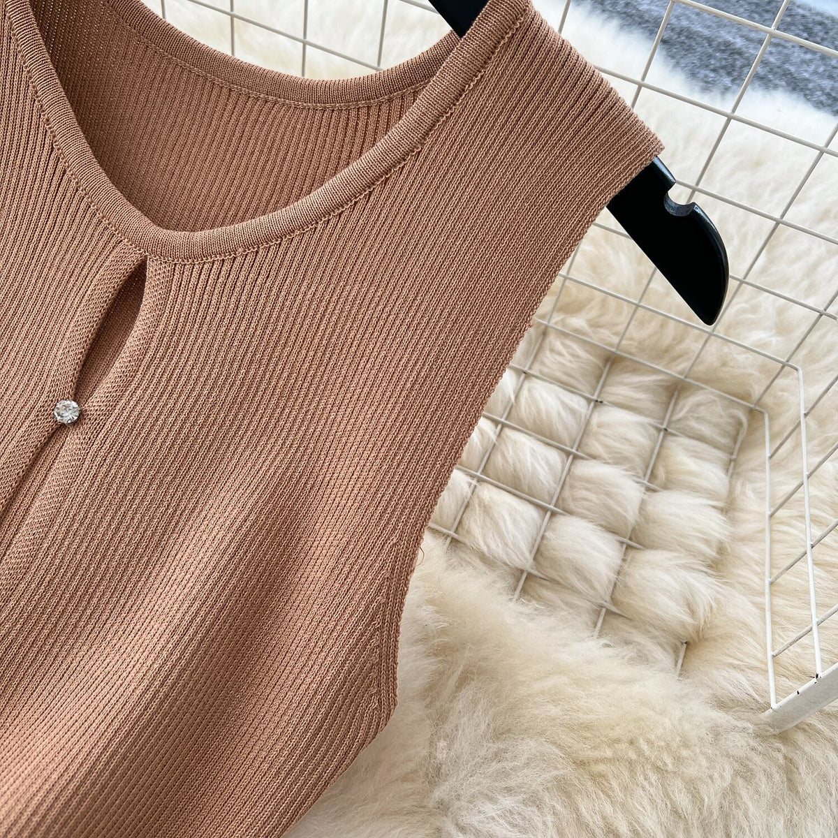 【dress】ノースリーブニットワンピース　M29709