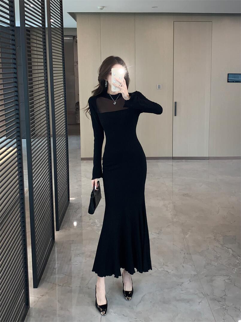 【dress】マーメイドドッキングワンピース　M28229