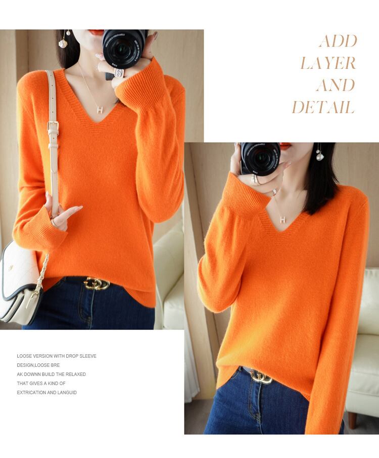 【tops】ニットプルオーバー　M19160