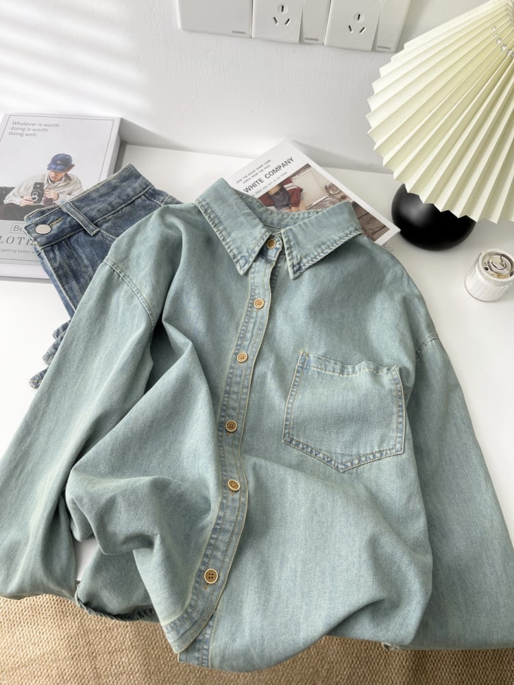 【tops】デニムシャツ　M29930