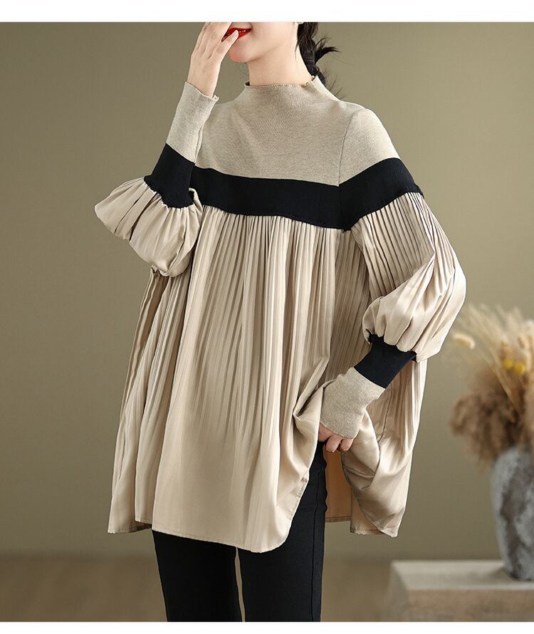 【tops】ドッキングニットトップス　M28451