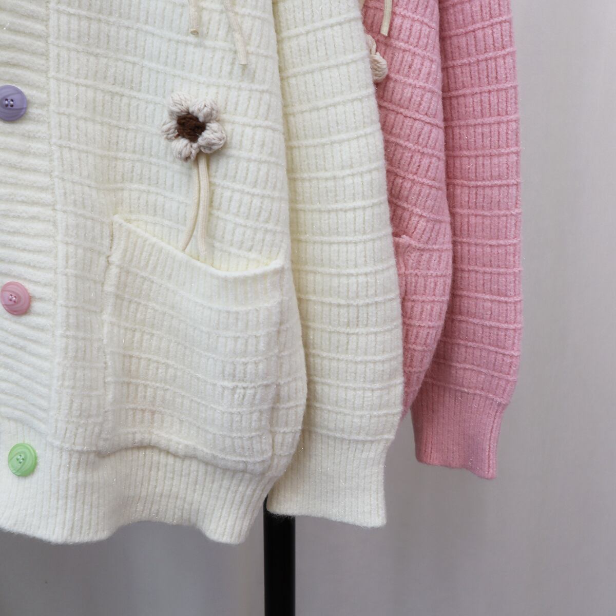 【outer】Vネックニットカーデ　M18707
